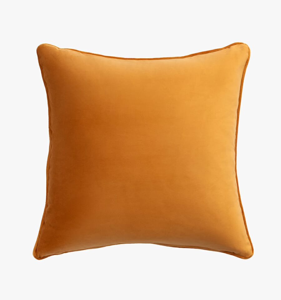 Eden velvet pillow - gold