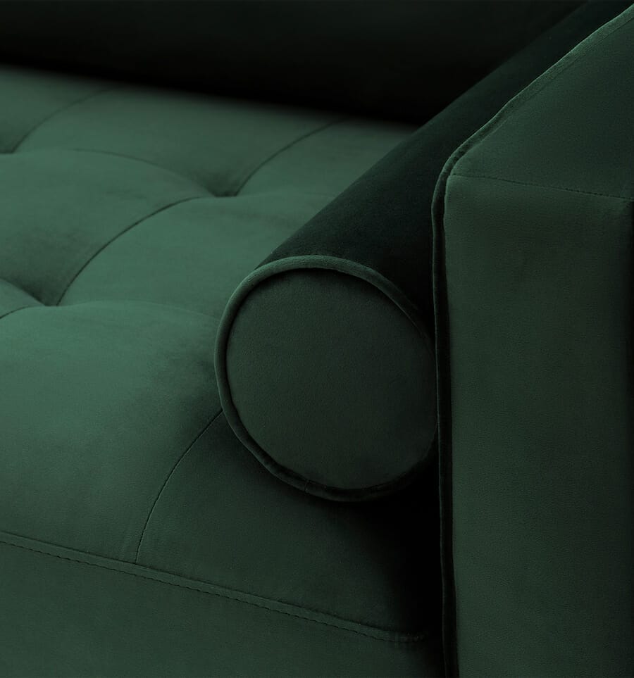 soho velvet sofa - green