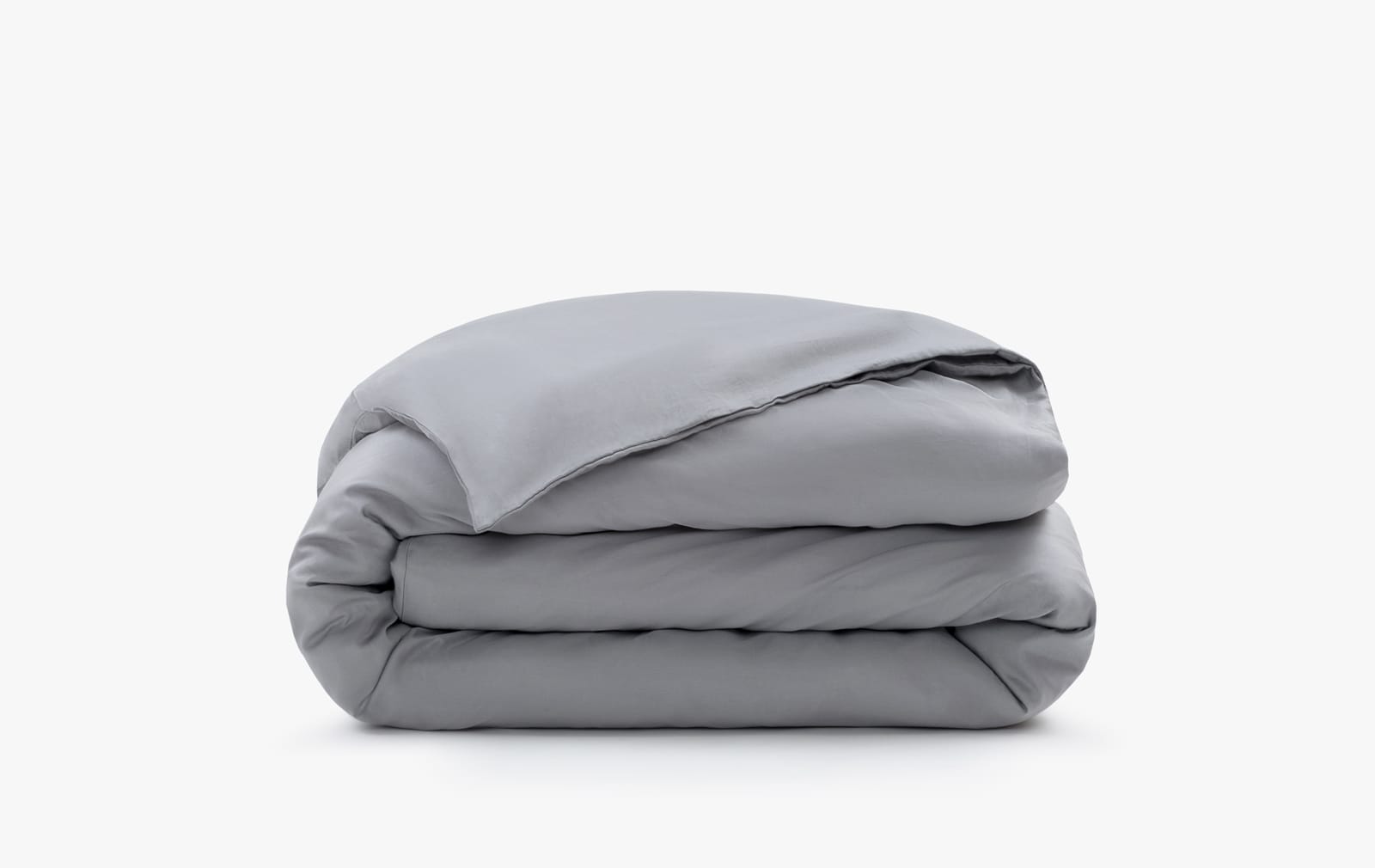Cotton sateen quilt cover - stone