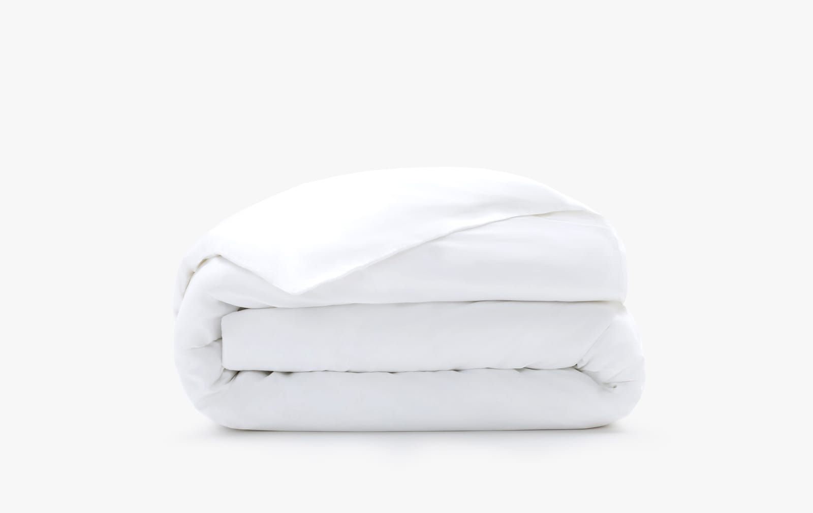 Cotton sateen quilt cover - white