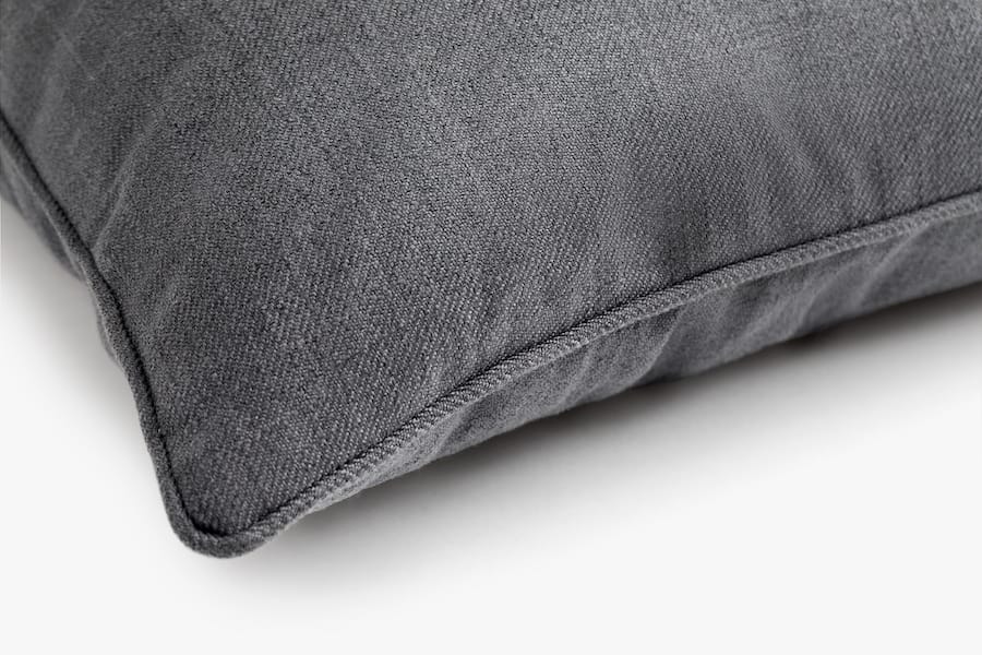 Eden fabric pillow - charcoal
