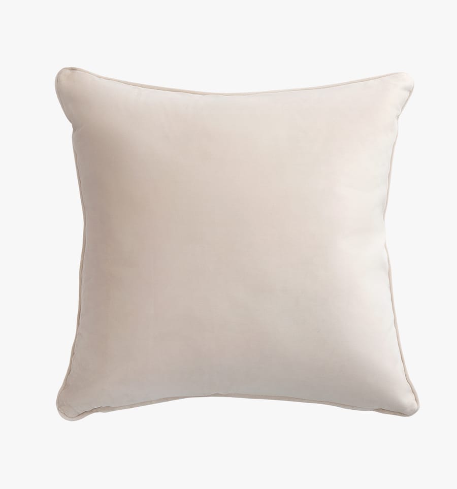 Eden velvet pillow - cream