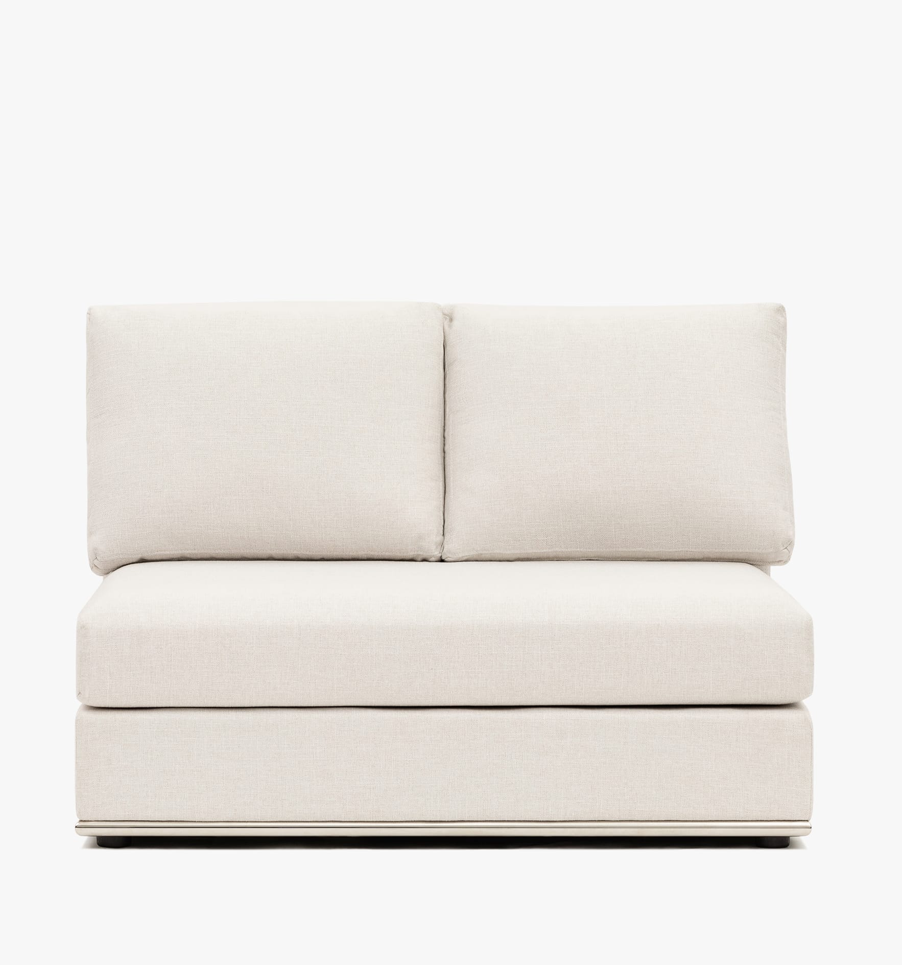 Flow Armless Chair - cream