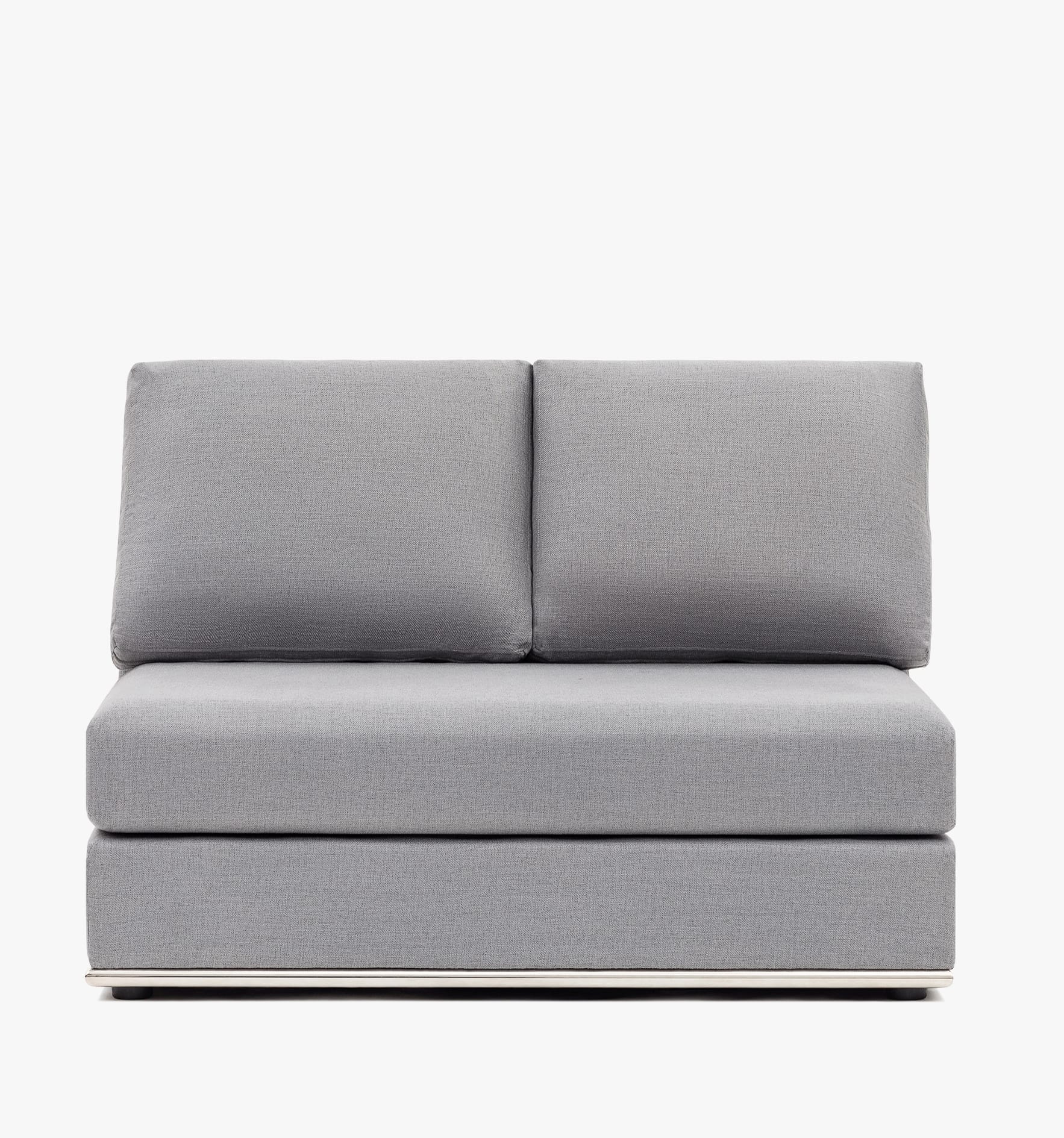 Flow Armless Chair - grey