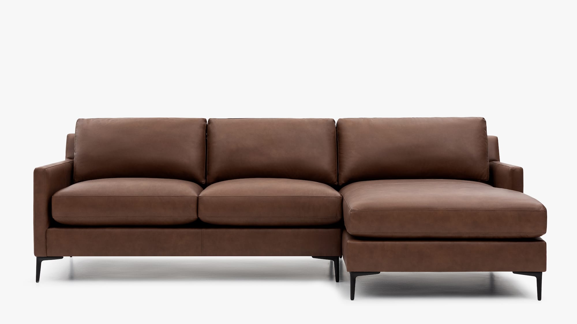 The Kennedy Leather Sectional Noa Home