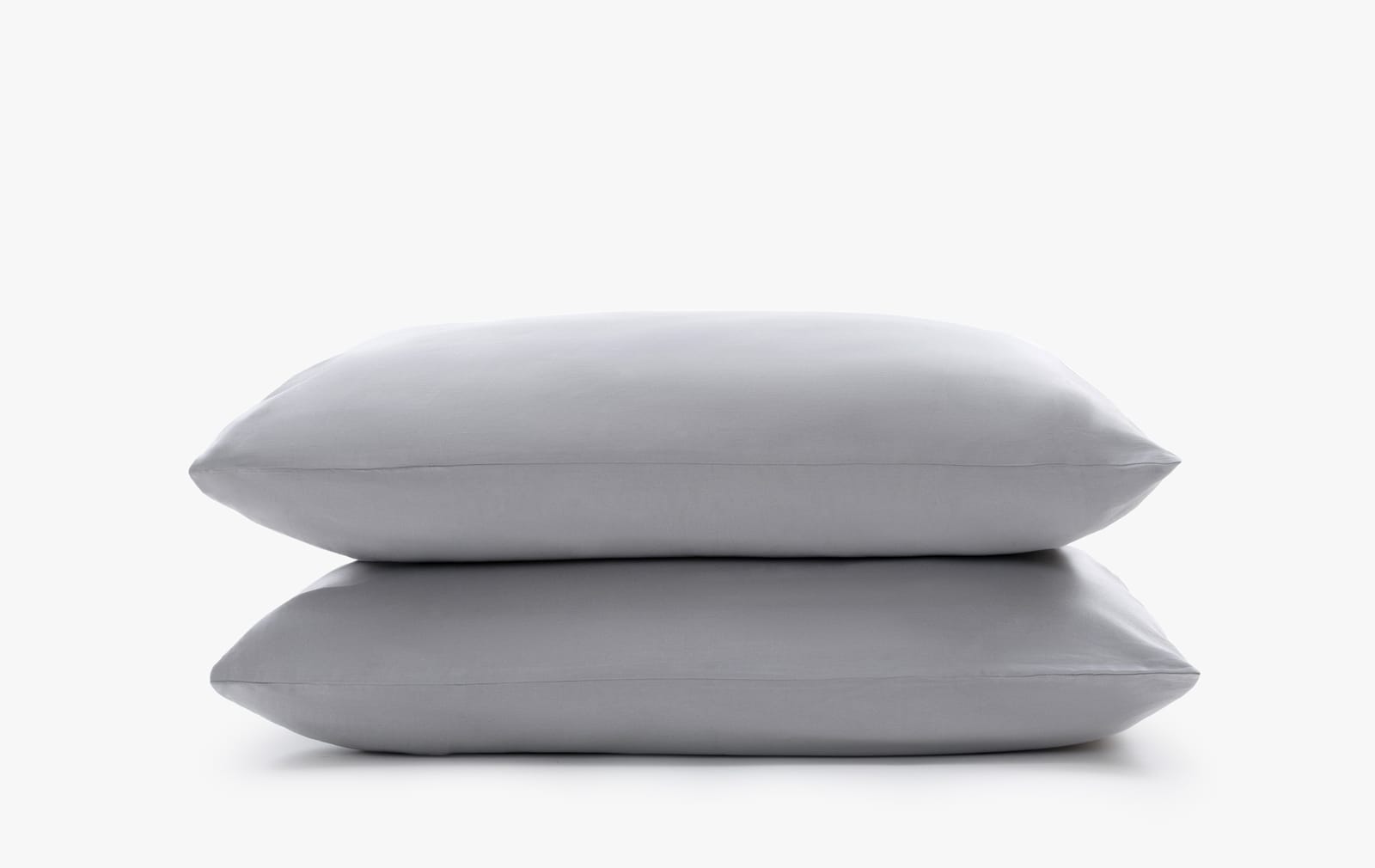 Cotton sateen pillowcase set - stone