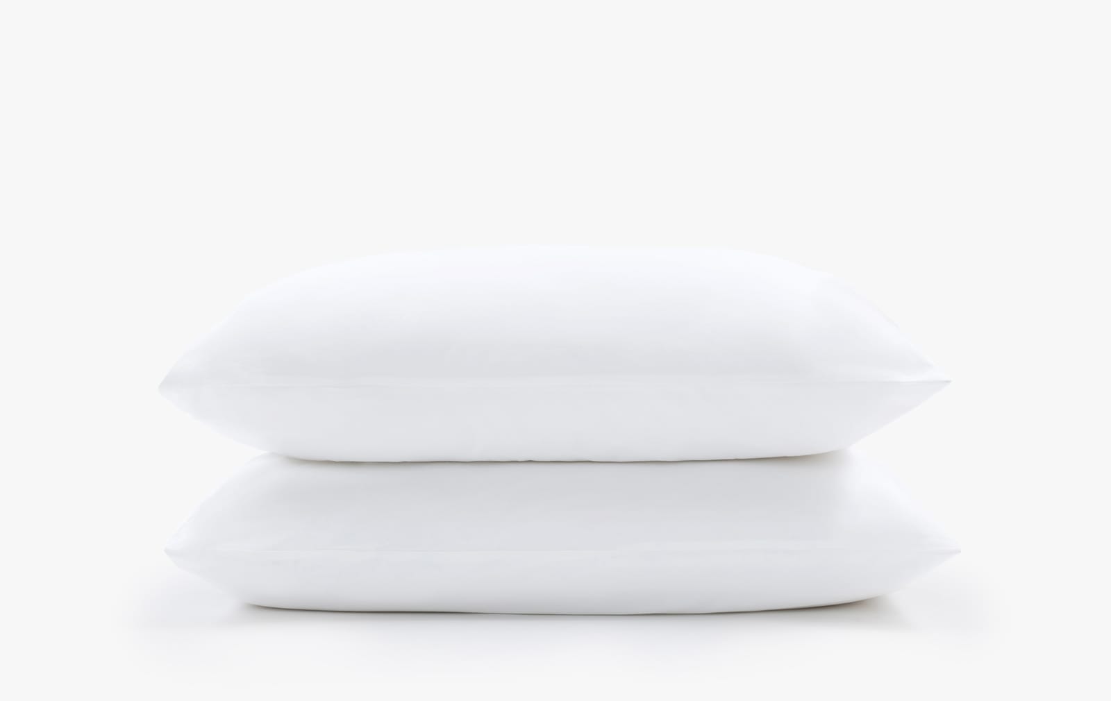 Cotton sateen pillowcase set - white