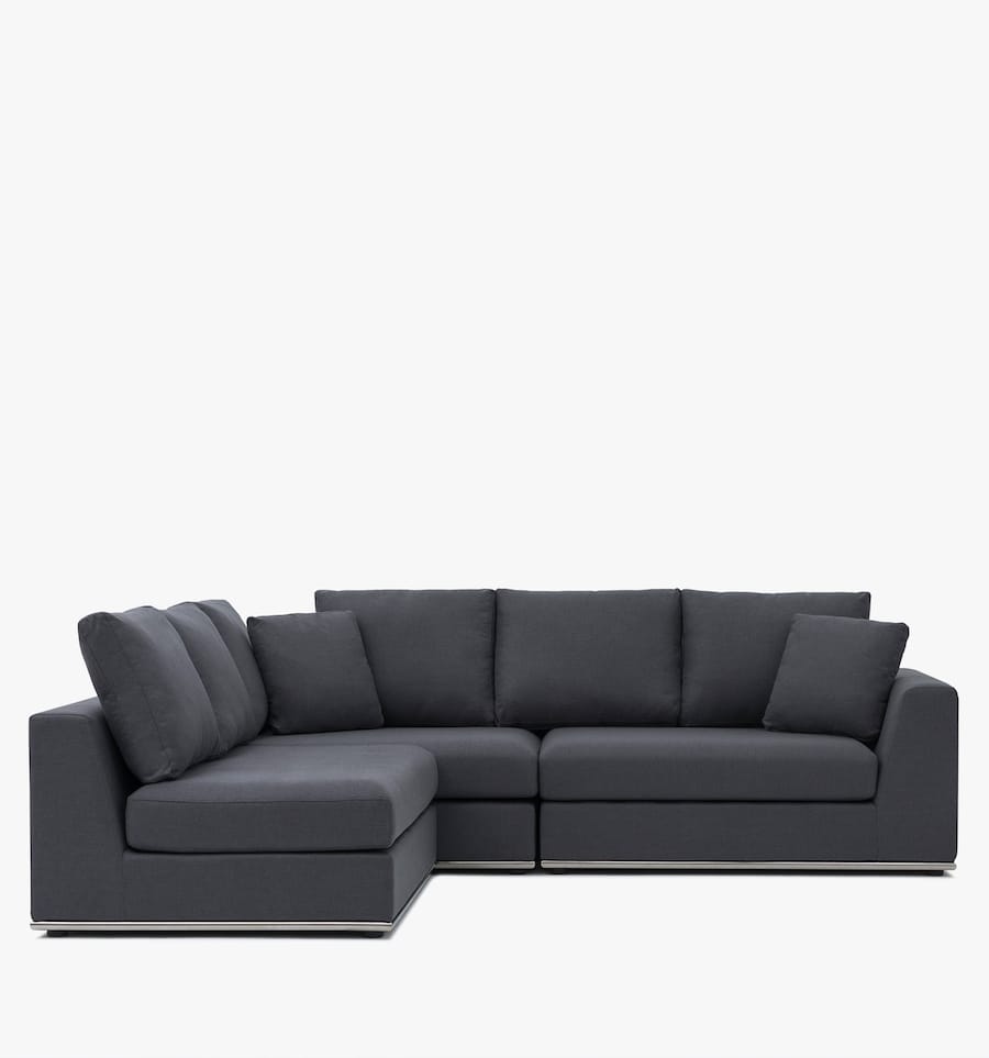 Flow sectional - charcoal
