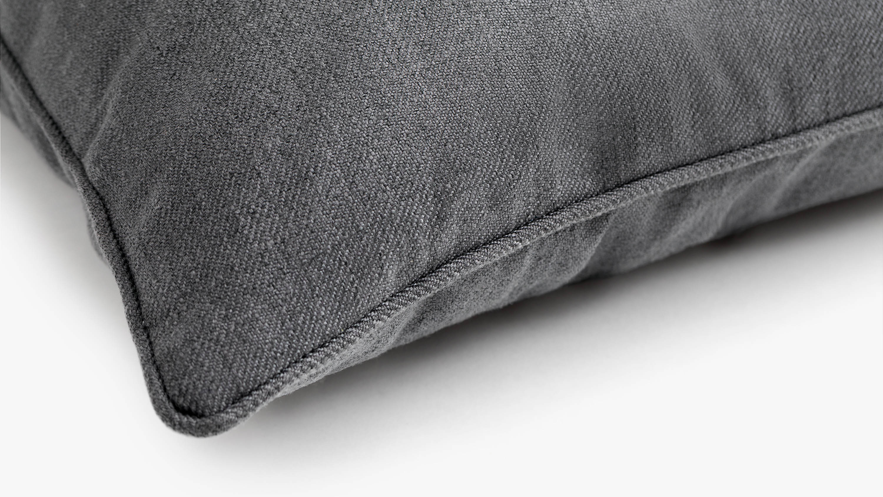 The eden fabric cushion - charcoal