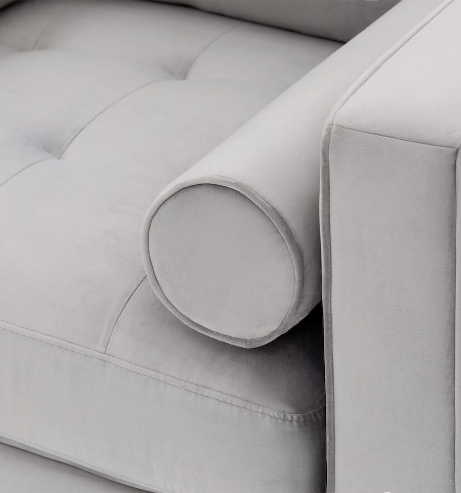 Soho armchair velvet - grey
