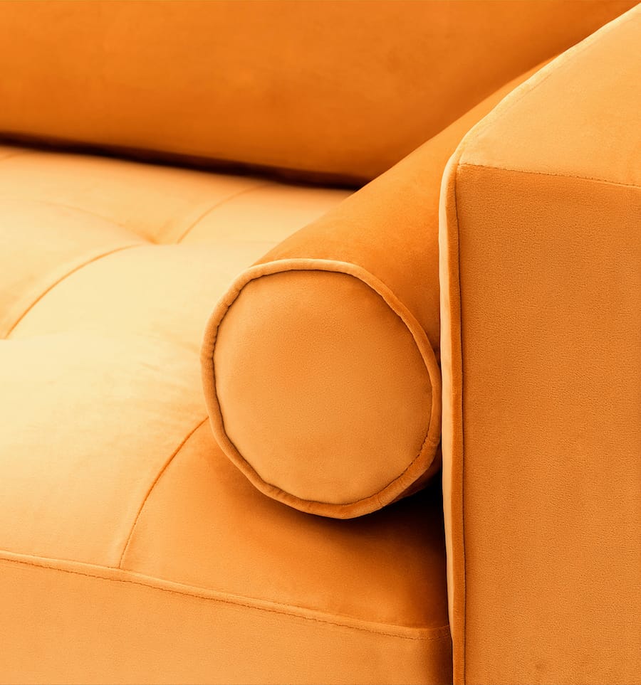 Soho armchair velvet - gold
