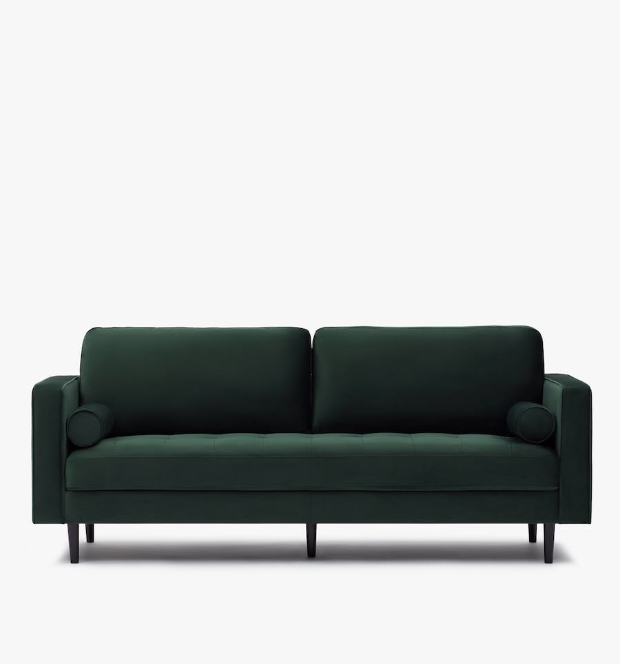 Soho armchair velvet - green