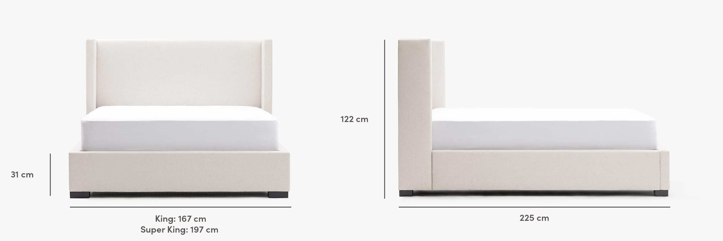 The Osaka bed dimensions