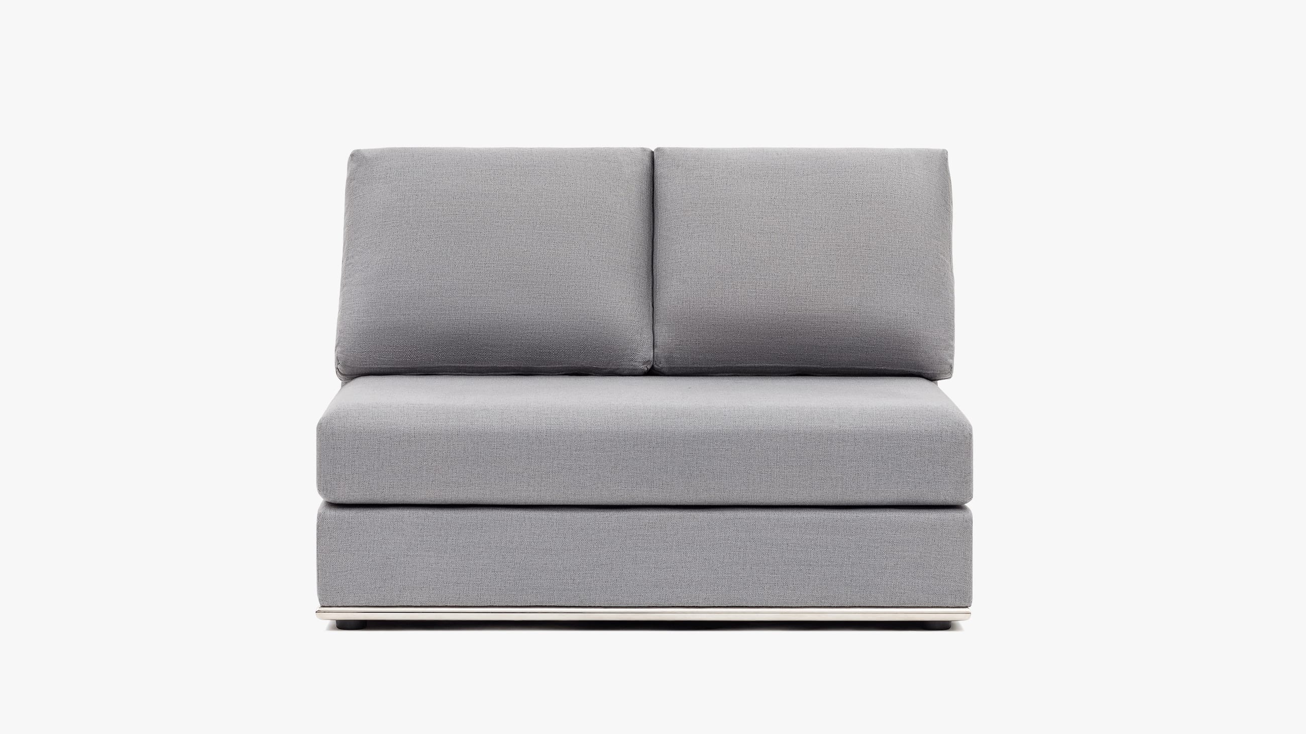 The Flow Armless Chair - grey