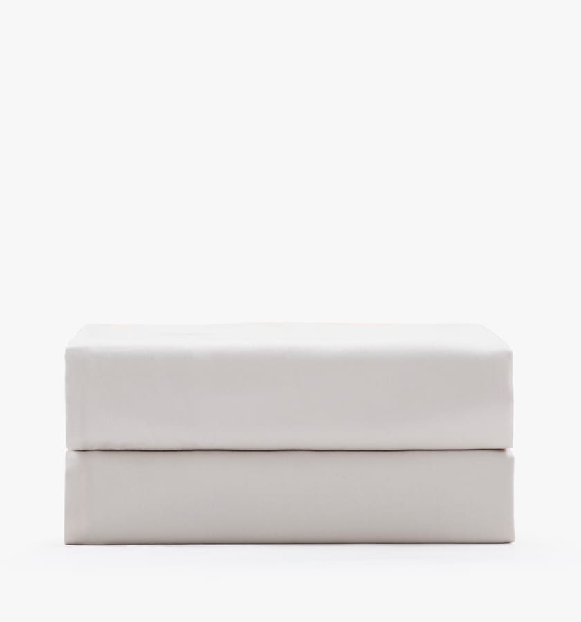 Cotton sateen sand fitted sheet
