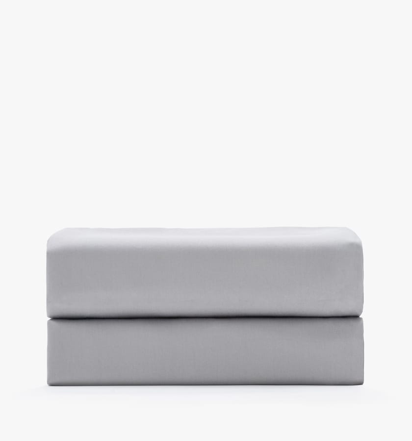 Cotton sateen stone fitted sheet