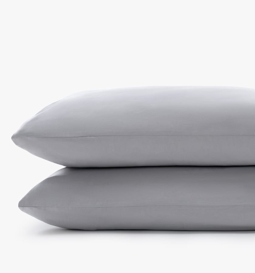 Cotton sateen stone pillowcases