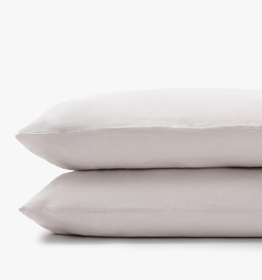 French linen sand pillowcases