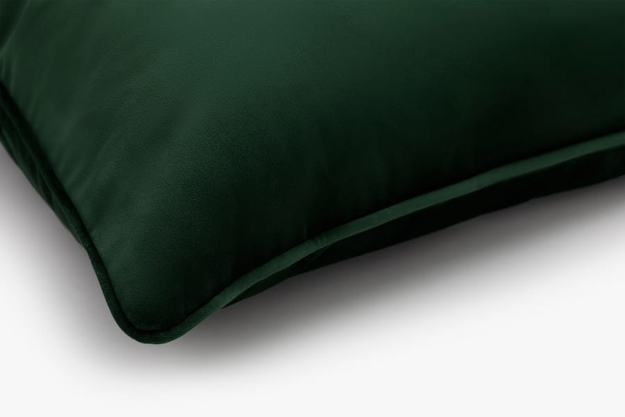 Eden velvet pillow - green