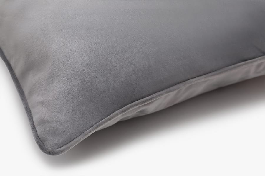 Eden velvet pillow - grey