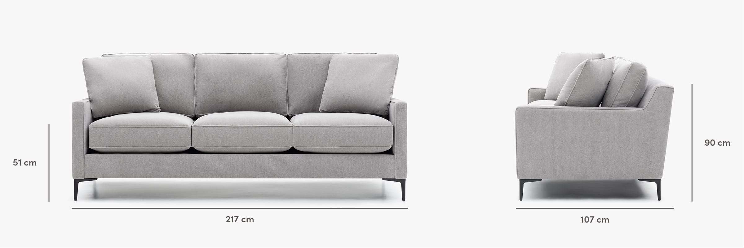 Kennedy sofa dimensions