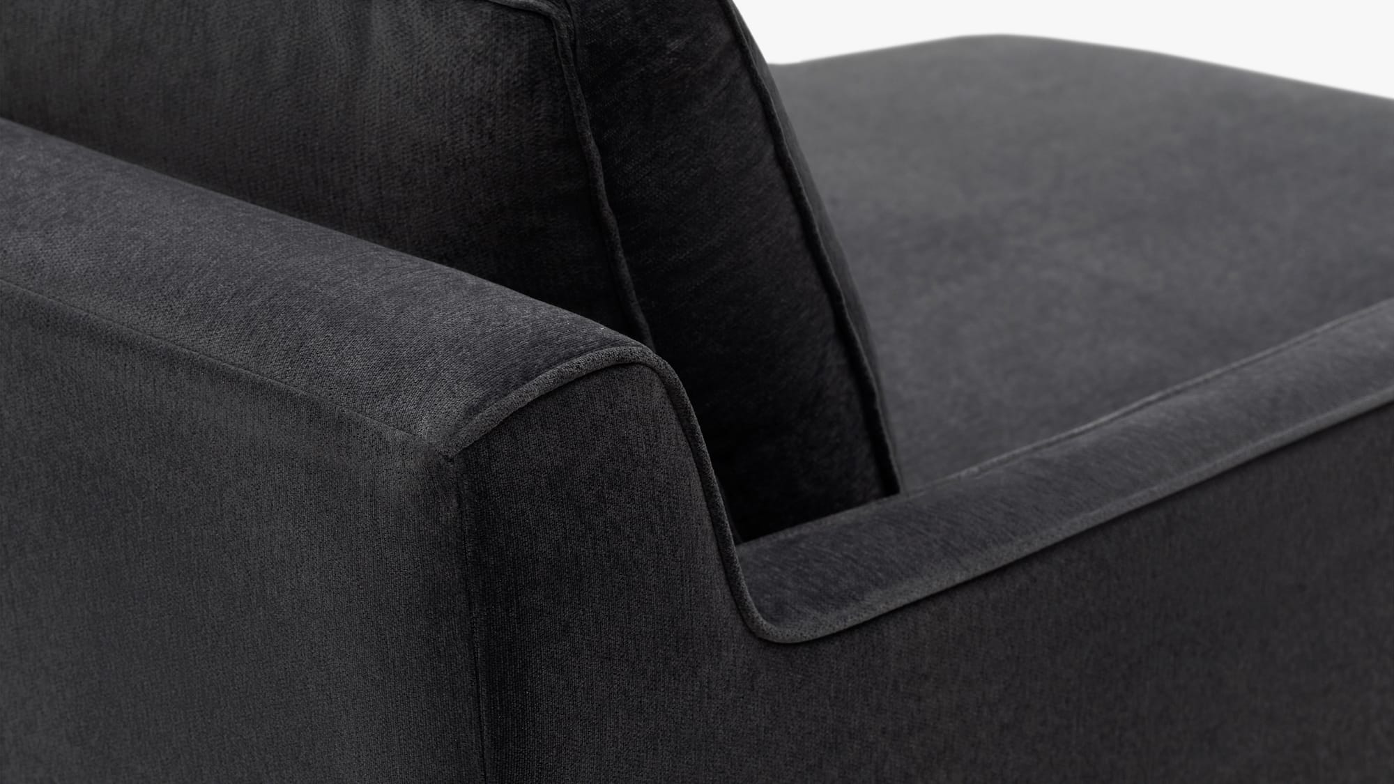 The Kennedy sectional right - charcoal